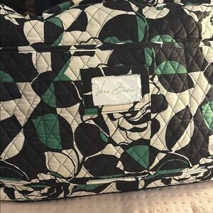 Vera Bradley Black and Green Quilted Bag